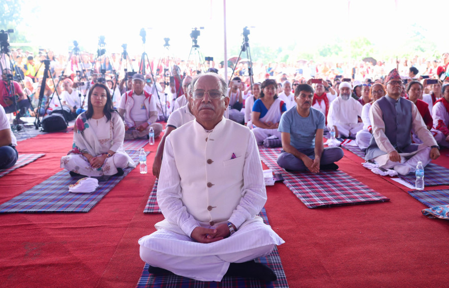 नेपालमा योग पर्यटनको उच्च सम्भावना छ, सबैले जोड दिनुपर्छ : प्रधानमन्त्री दाहाल